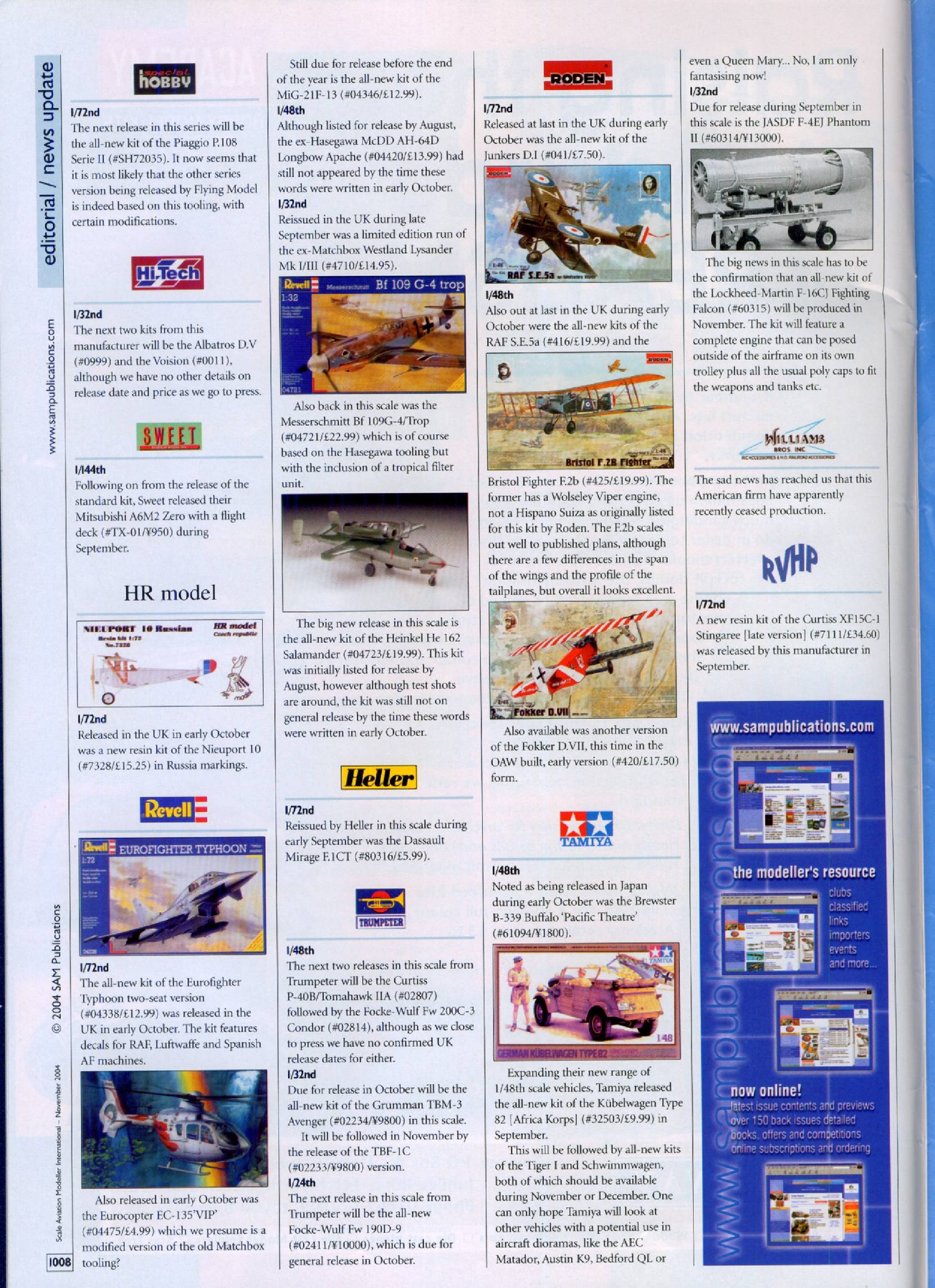 Scale Aviation Modeller International 2004-11
